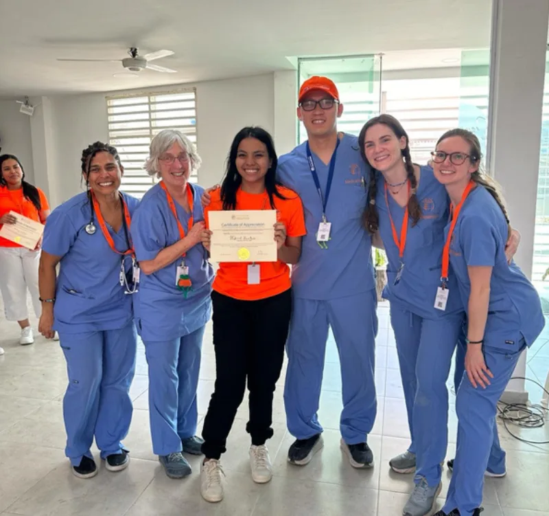 Awarding of certificate for volunteers - International Medical Relief