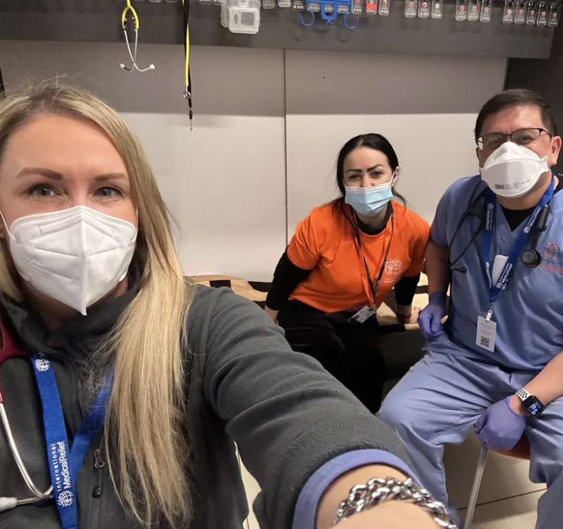 volunteer group photo at the POLAND MISSION TRIP – DECEMBER 2022